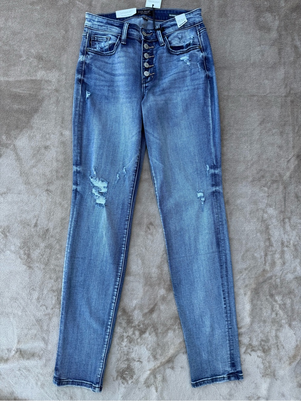 Judy Blue mid rise boyfriend fit jeans